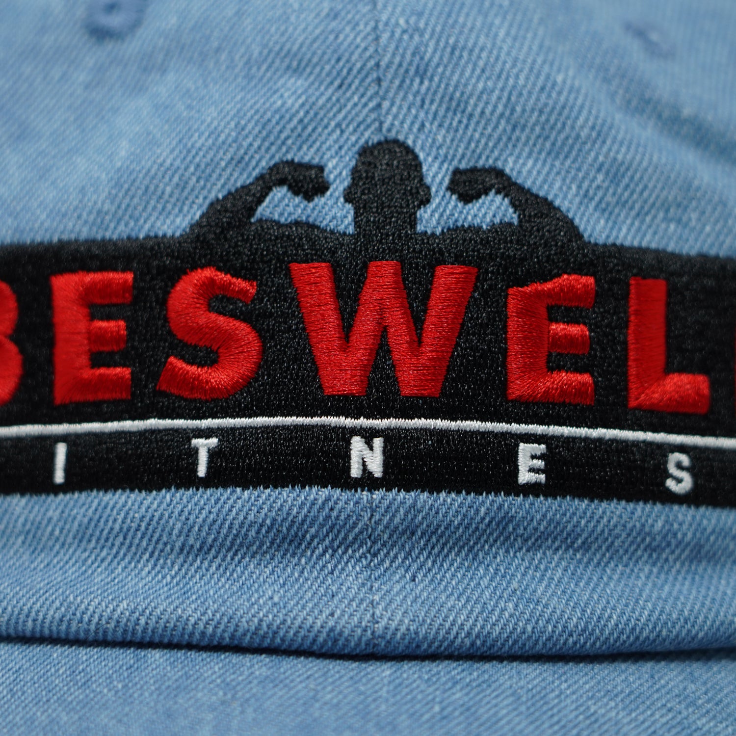 FITNESS LOGO DENIM DAD HAT